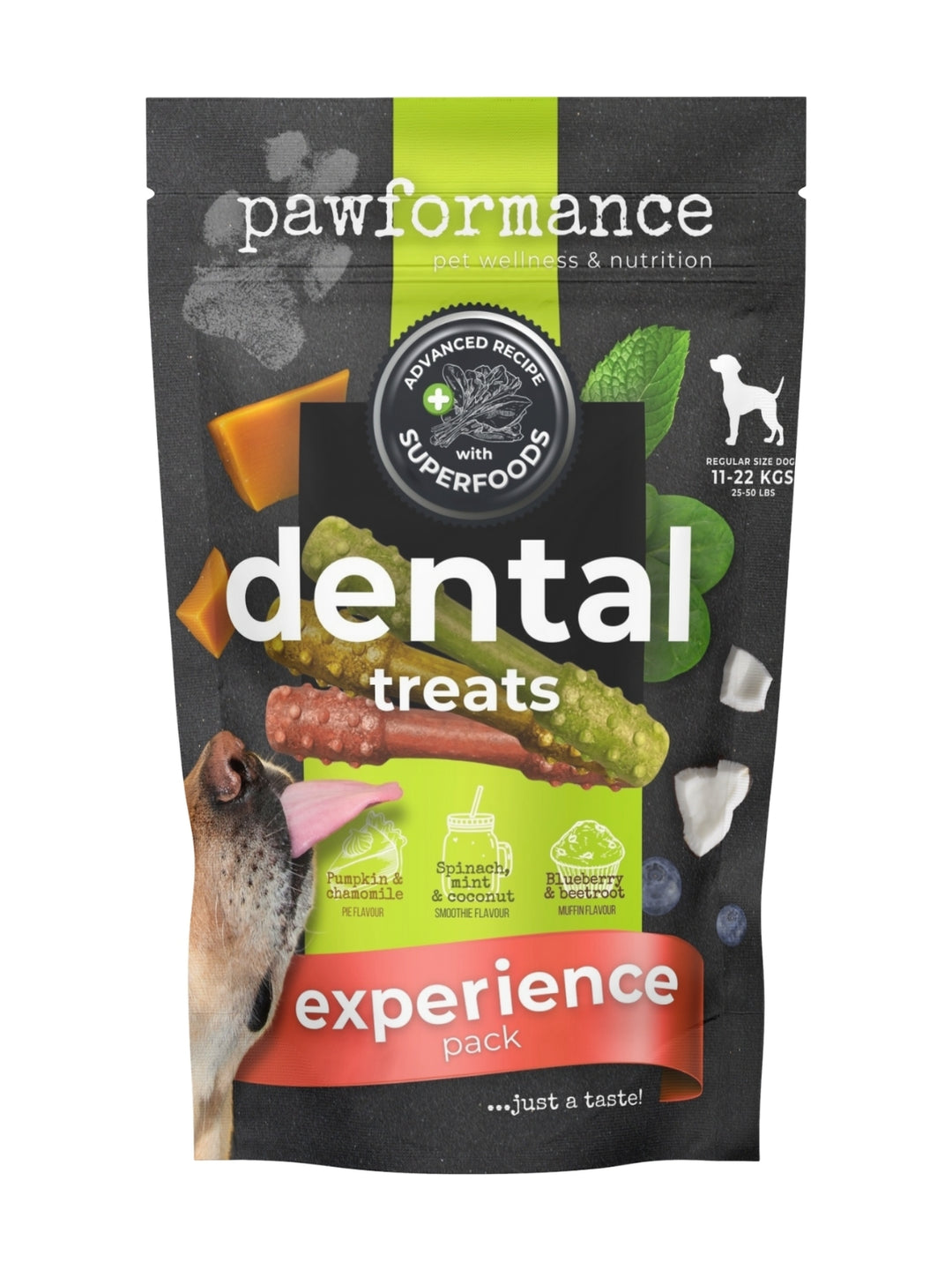 Pawformance Superfoods Dental Treats for Dogs | Sample Pack